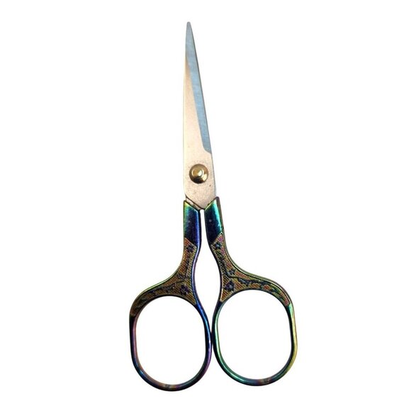 5" Sewing Embroidery Scissors With Multicolor Stainless Steel Craft Supply - Picture 1 of 8